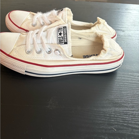 White Converse All Star Low Top Sneakers • Women’s Size 9 - Picture 6 of 7
